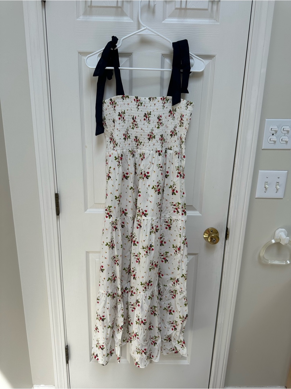 NWT J.Crew Floral Tie-Shoulder Maxi Dress/Coverup - Picture 2 of 10